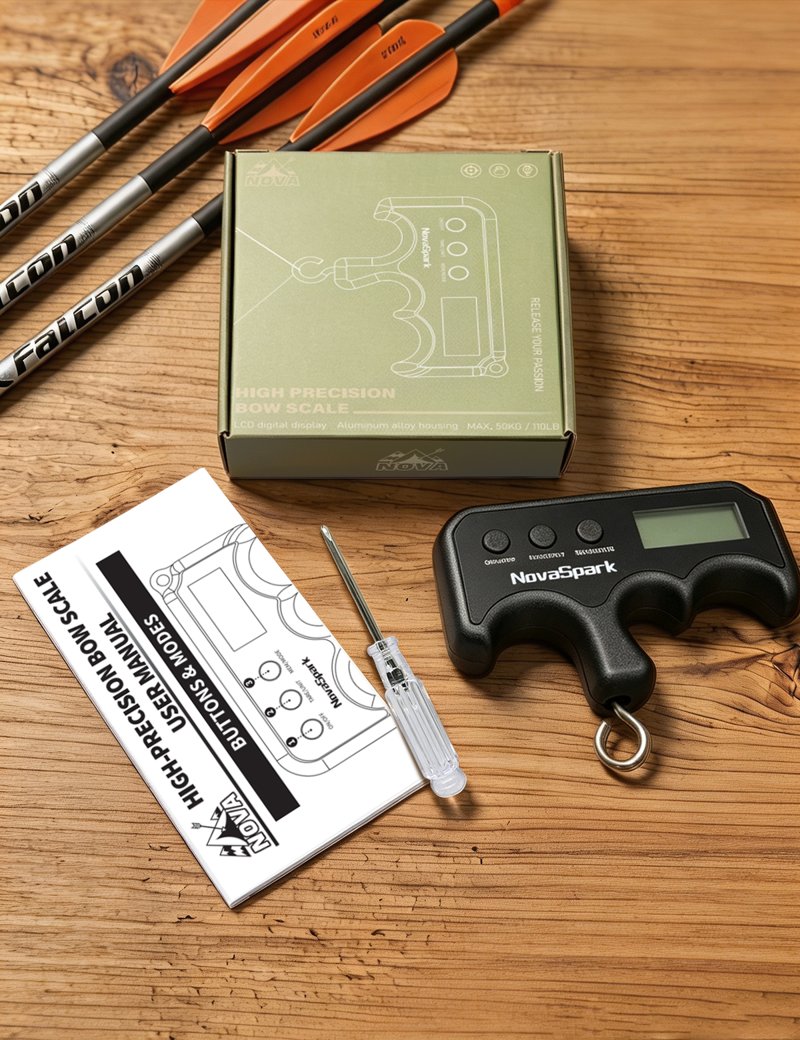 NovaSpark Scale — bow scale for draw-weight measurement